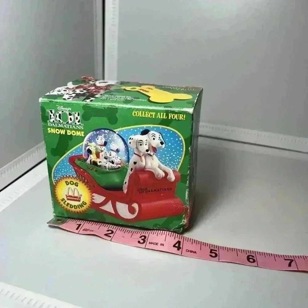 Vintage 1996 McDonald's Disney's 101 Dalmatians Snow Dome Christmas Figure